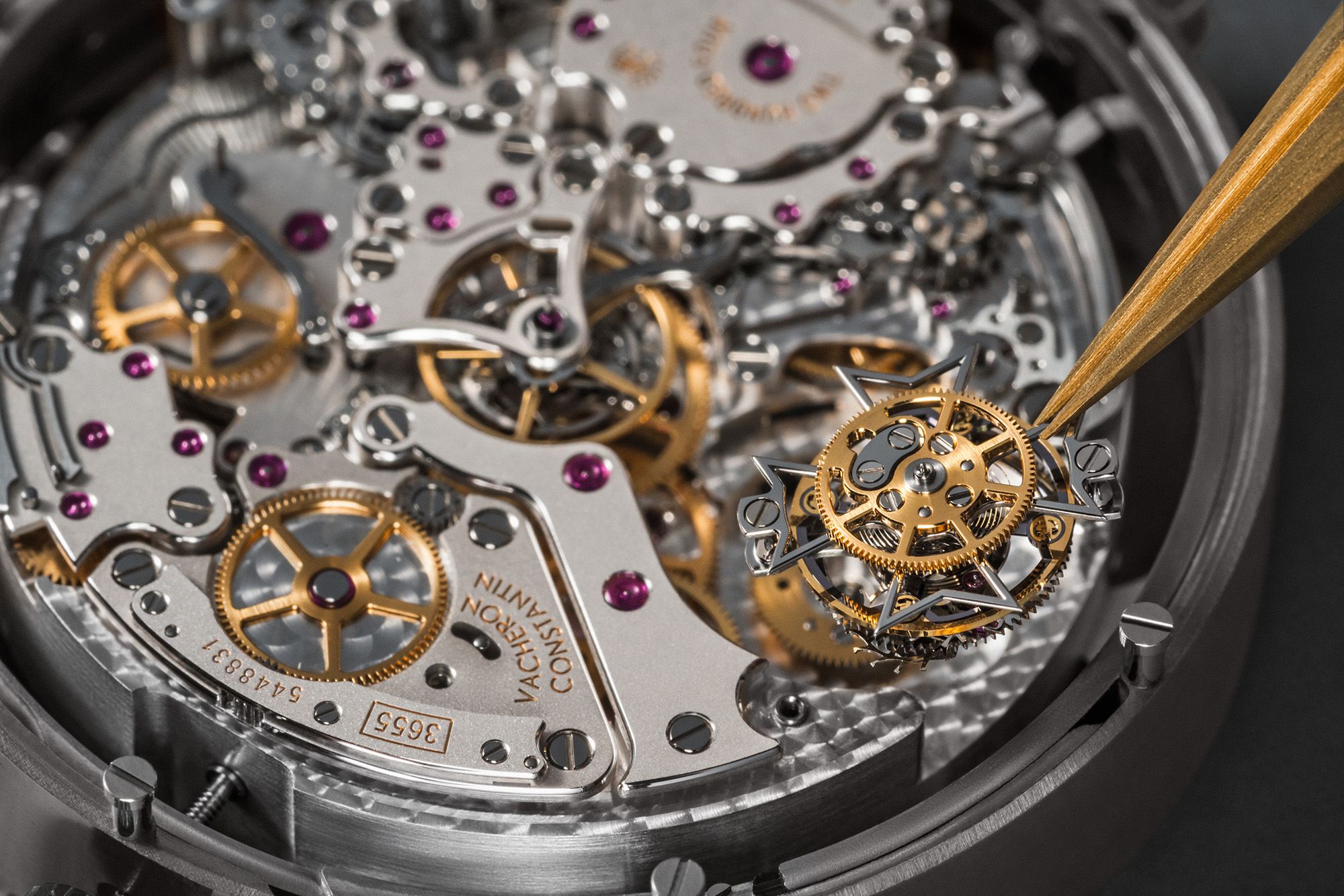 <i>Vacheron Constantin via CNN Newsource</i><br/>With its grey metallization and restrained color palette