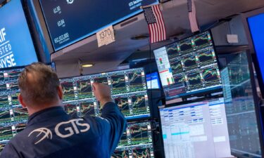 A trader works on the floor of the New York Stock Exchange. After markets plunged over the course of the past three trading sessions