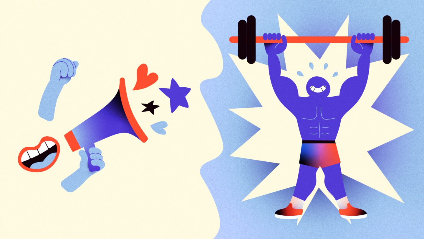 <i>Illustration by Agne Jurkenaite/CNN via CNN Newsource</i><br/>Don't overthink your mantra or motto for exercising. Just let it come to you and keep it simple