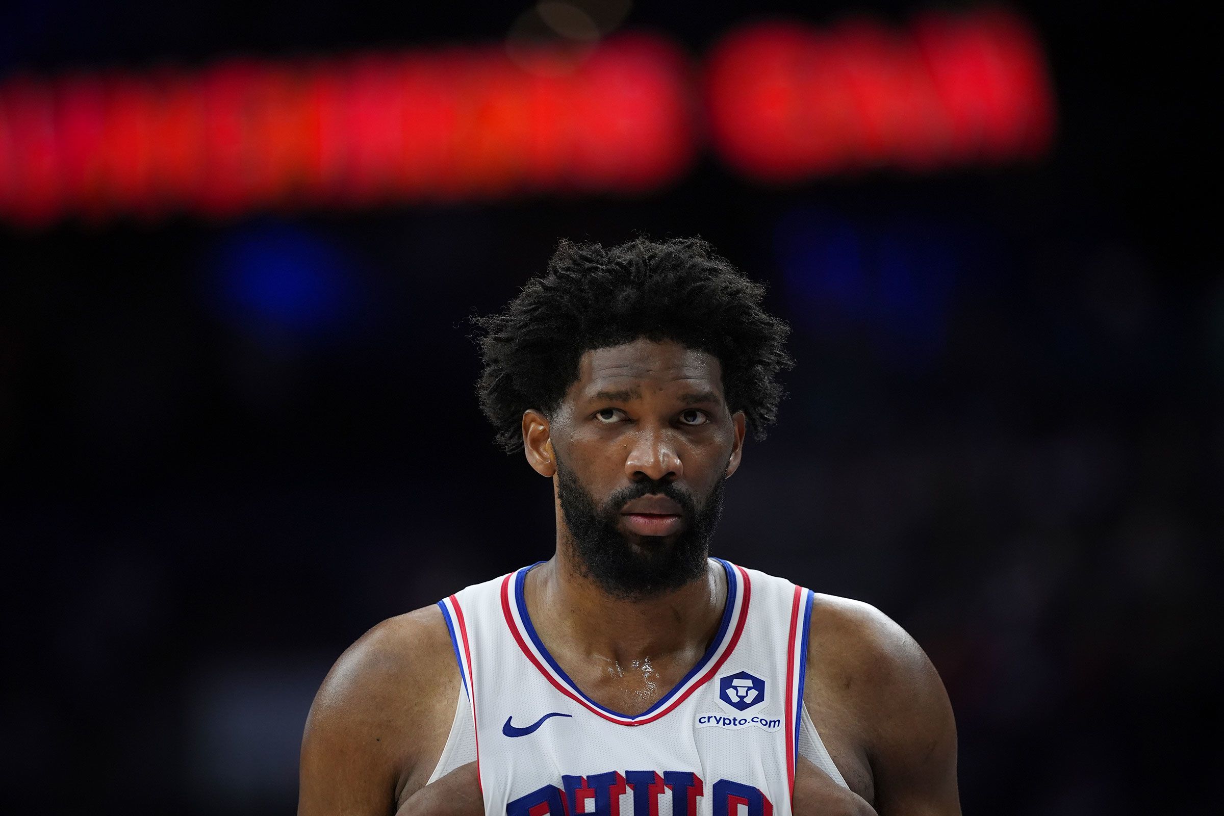<i>Matt Slocum/AP/File via CNN Newsource</i><br/>Joel Embiid will undergo another surgery on his left knee.