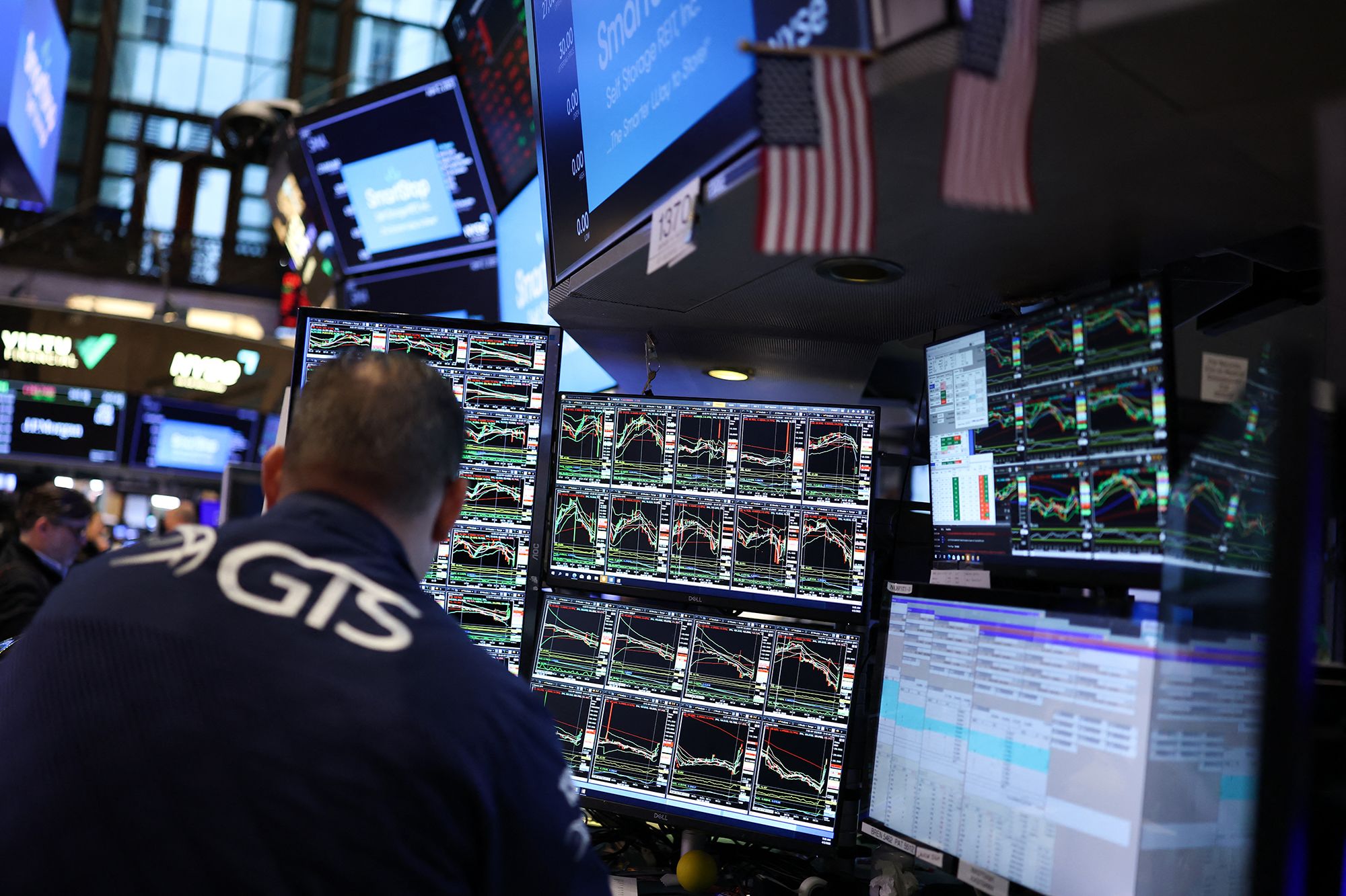 <i>Charly Triballeau/AFP/Getty Images via CNN Newsource</i><br/>President Donald Trump's unprecedented trade policies will probably cause the US and global economies to fall into a recession this year