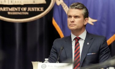 Secretary of Defense Pete Hegseth attends a meeting of the Eradicating Anti-Christian Bias Task Force