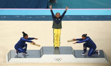 Gold medalist Rebeca Andrade of Team Brazil