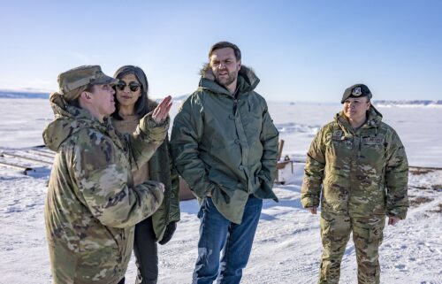 Vice President JD Vance and second lady Usha Vance tour the US military's Pituffik Space Base on March 28