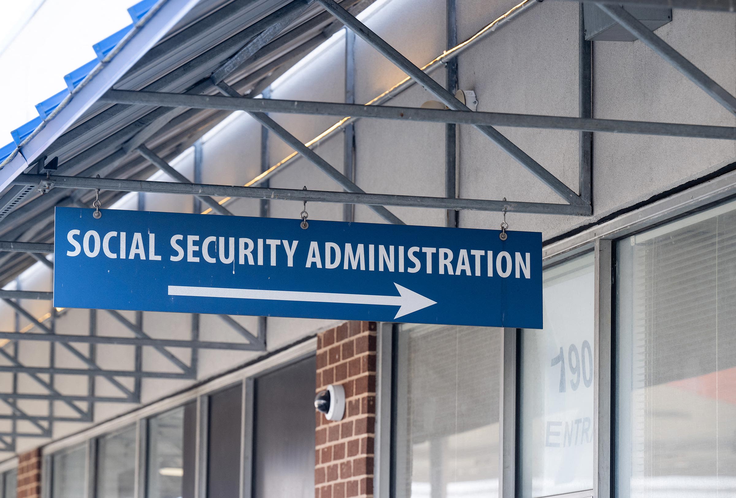 <i>Saul Loeb/AFP/Getty Images via CNN Newsource</i><br/>A Social Security Administration office in Washington
