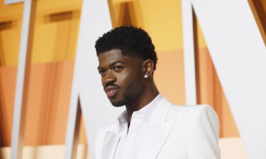 Lil Nas X pictured attending the Vanity Fair Oscars party in March.