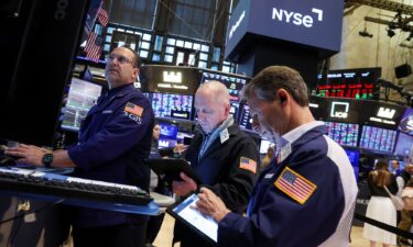 US stocks were lower Wednesday as investors grappled with continued uncertainty around President Donald Trump's tariffs.