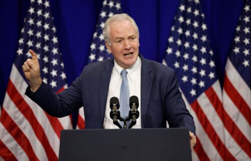US Sen. Chris Van Hollen (D-MD) delivers remarks in June 2024 in College Park