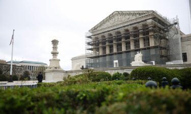The U.S. Supreme Court is seen on April 07