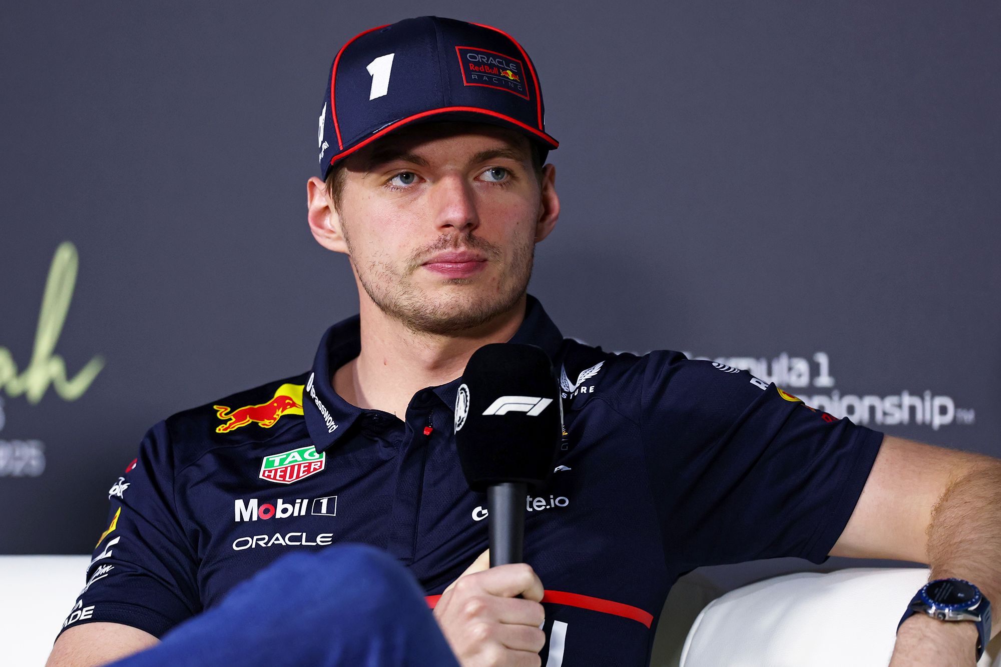 <i>Clive Rose/Getty Images via CNN Newsource</i><br/>Max Verstappen looked to downplay concerns that he might leave Red Bull.