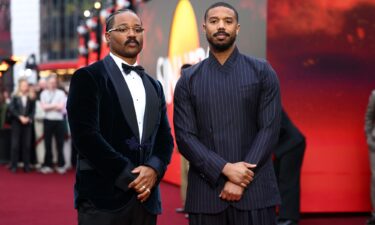 Ryan Coogler and Michael B. Jordan attend the premiere of "Sinners" in London on April. 14.