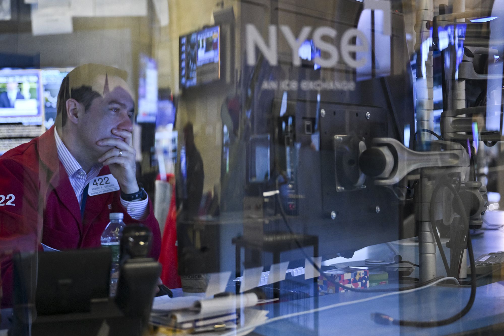 <i>Angela Weiss/AFP/Getty Images via CNN Newsource</i><br/>US stocks are coming off a steep sell-off on Monday.
