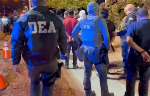 The Drug Enforcement Administration shared videos on social media of a raid at what authorities said was an underground nightclub in Colorado Springs