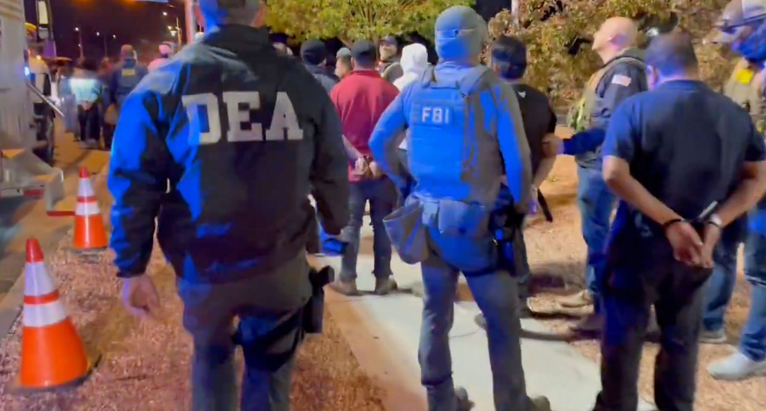 <i>DEA Rocky Mountain via CNN Newsource</i><br/>The Drug Enforcement Administration shared videos on social media of a raid at what authorities said was an underground nightclub in Colorado Springs