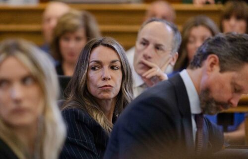 Karen Read listens to testimony during her murder retrial Tuesday at Norfolk Superior Court in Dedham