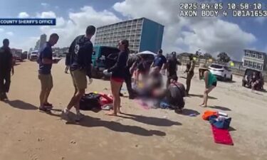 A Central Florida man is recovering in a local hospital after deputies say he was run over and seriously injured while sunbathing on the beach Saturday morning.