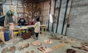 The NFL tapped Ike Wynter to create 32 reclaimed wood art pieces for the 2025 NFL draft in Green Bay.