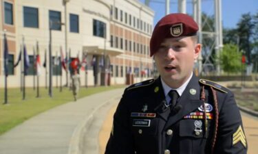 Sgt. Brian Lieberman received the Soldier's Medal after using his combat medic experience almost two years ago to save a girl's life.