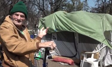 Gary Van Ostrand lost his home in the Eaton Fire ended up living in a tent on his burned-out property.