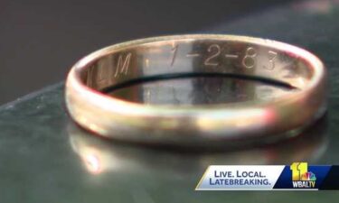 A Baltimore woman's wedding ring was lost for two years. A monthly community clean-up at the Canton square helped her get it back.