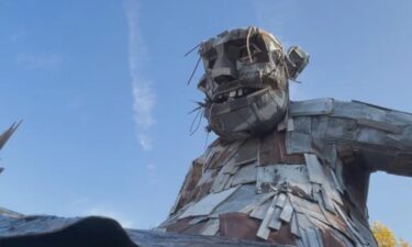 "Big Rusty" is the first troll on the Burlington County Troll Trek. Located in Hainesport