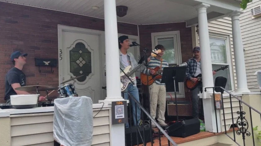 <i>WBZ via CNN Newsource</i><br/>The rain couldn't dampen the energy on the streets of Somerville as music lovers flocked to this year's PorchFest