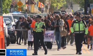 Thousands of families from across Massachusetts walked in unity Sunday for the annual Louis D. Brown Peace Institute Mother's Day Walk for Peace to raise awareness about the impact of violence in their communities.