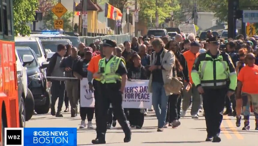 <i>WBZ via CNN Newsource</i><br/>Thousands of families from across Massachusetts walked in unity Sunday for the annual Louis D. Brown Peace Institute Mother's Day Walk for Peace to raise awareness about the impact of violence in their communities.