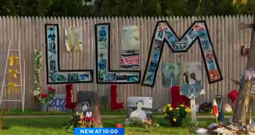 <i>WBBM via CNN Newsource</i><br/>The memorial service for Marko Niketic was held at Cole Park in Glenview