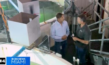As he walked around the company's facility