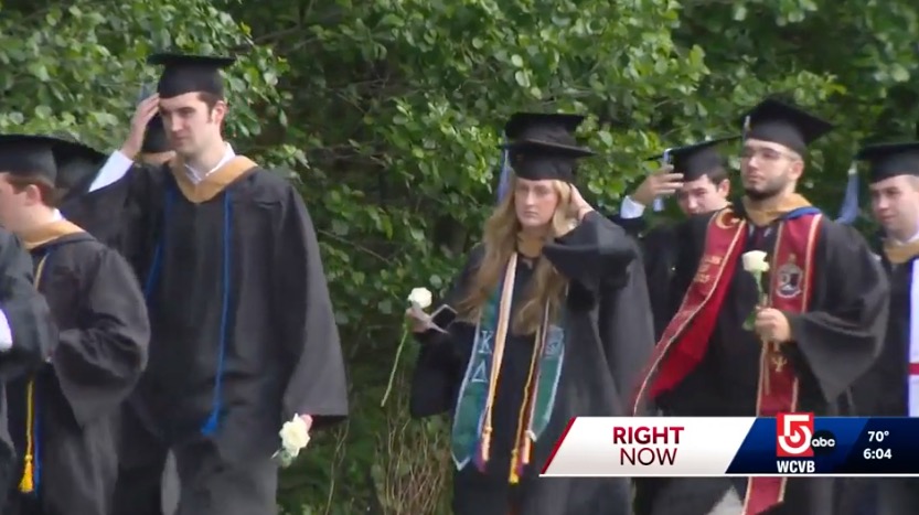 <i>WCVB via CNN Newsource</i><br/>As Bentley University students embarked on a major milestone in their lives on May 17 morning — college graduation