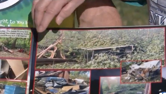 <i>KHBS via CNN Newsource</i><br/>One year after a devastating tornado swept through Benton County