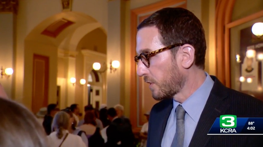 <i>KCRA via CNN Newsource</i><br/>"Trump is now targeting California just like he targeted Maine: Threatening to withhold federal funds if California doesn’t follow his illegal edicts targeting transgender people