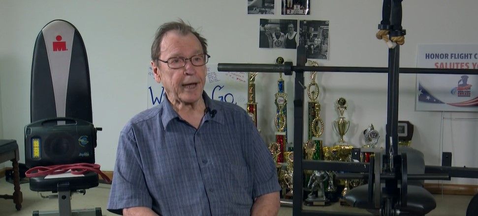 <i>WBBM via CNN Newsource</i><br/>Wally Anczerewicz is an 83-year-old power lifter.