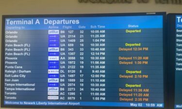 More delays at Newark Liberty International Airport are being reported Friday