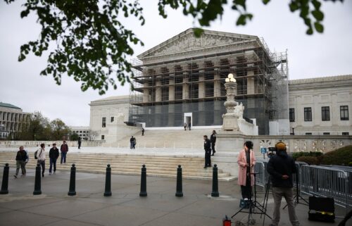 The US Supreme Court is seen on April 7 in Washington