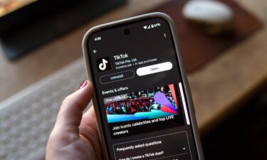 TikTok is seen in the app store of a Google Pixel on January 8. U.S. President Donald Trump said he would extend the June 19 deadline for China-based ByteDance to divest the U.S. assets of TikTok