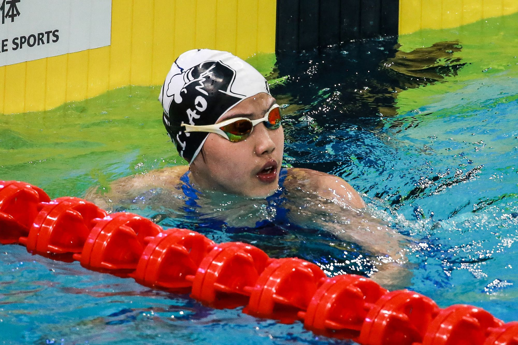 <i>AFP/Getty Images via CNN Newsource</i><br/>Yu Zidi competes in the women's 200-meter freestyle semifinal at the Chinese National Championships.