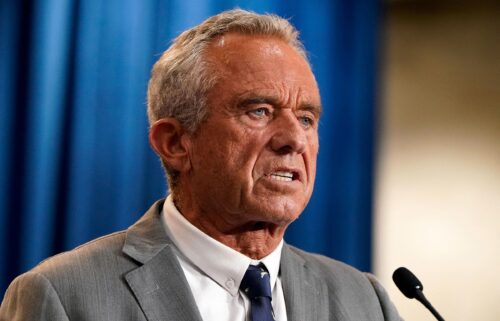 US Secretary of Health and Human Services Robert F. Kennedy Jr. speaks alongside Food and Drug Administration Commissioner Martin Makary