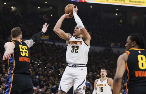 Jalen Brunson (No. 11) had 29 points in the Knicks overtime victory over the Celtics.