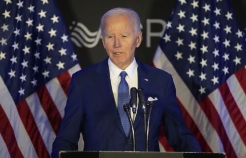 Former U.S. President Joe Biden speaks at the Advocates