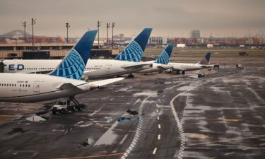 Planes parked at Terminal C at Newark Liberty International Airport