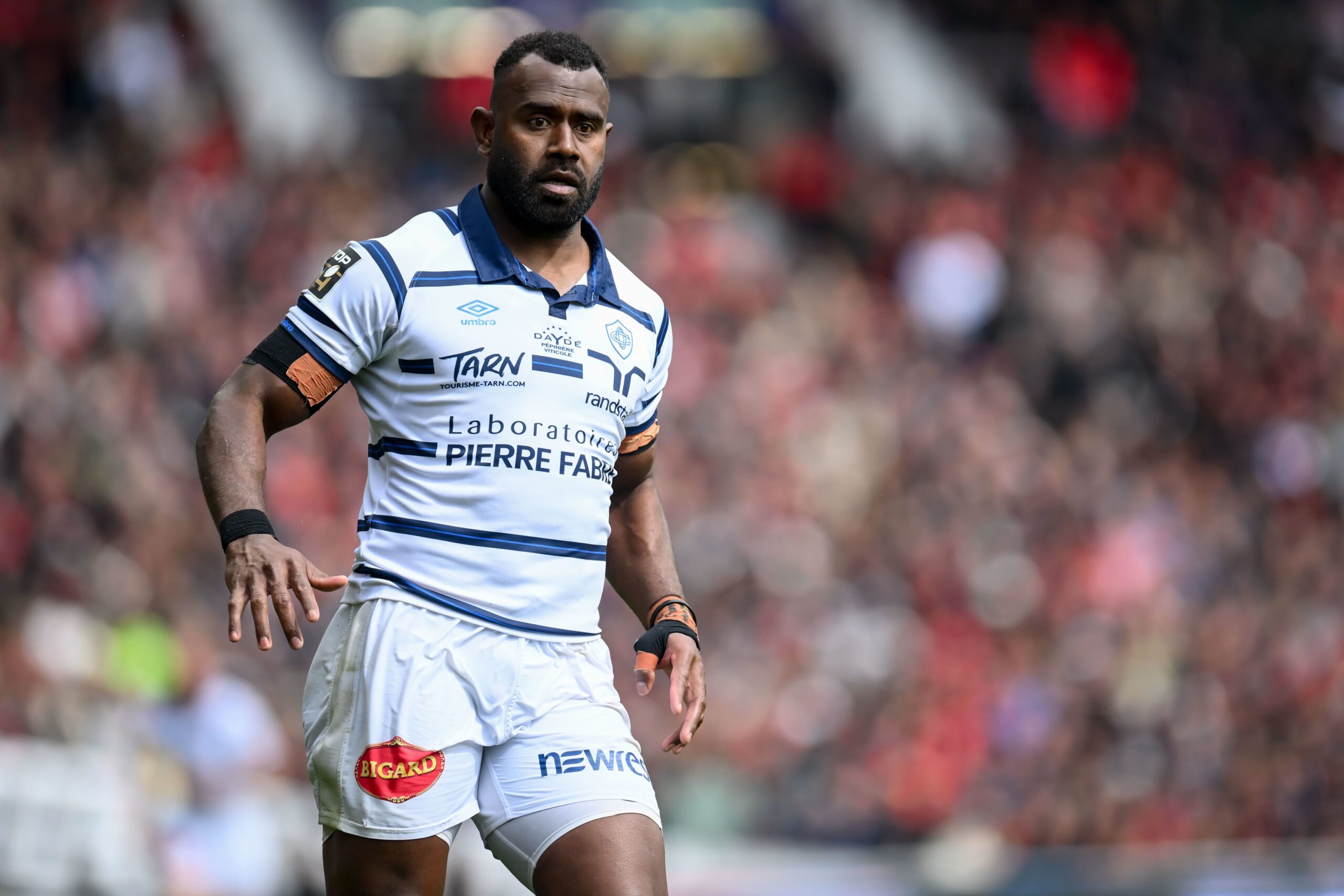 <i>Loic Cousin/Icon Sport/Getty Images via CNN Newsource</i><br/>Josaia Raisuqe played for Castres in France's Top 14 championship.