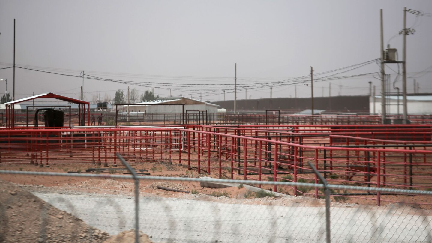 <i>Christian Torres/Anadolu/Getty Images via CNN Newsource</i><br/>Livestock areas sit empty in Ciudad Juarez