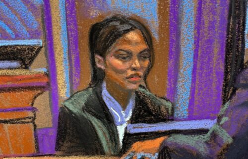 Cassie Ventura answers questions under cross-examination during Sean “Diddy” Combs’ trial on Thursday.