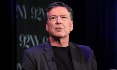James Comey speaks onstage in conversation With MSNBC's Nicolle Wallace at 92NY in May 2023 in New York City. Comey took down an Instagram post on May 15 after Republicans claimed it was a threat against President Donald Trump.