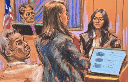 Lawyer Anna Estevao cross-examines Cassie Ventura for a second day during Sean "Diddy" Combs' sex-trafficking trial in New York City on Friday.