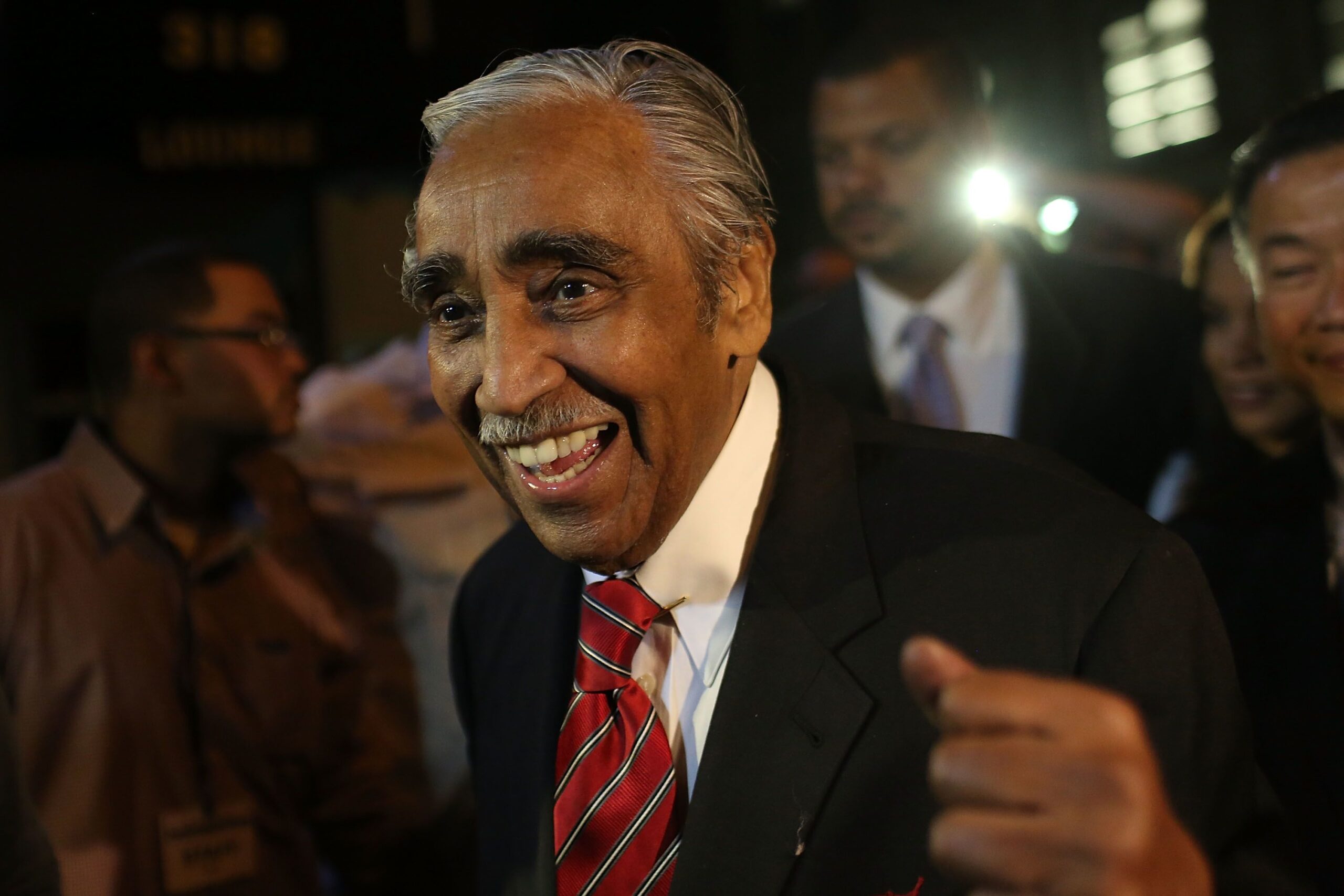 <i>Getty Images via CNN Newsource</i><br/>Congressman Charles Rangel arrives at his campaign headquarters after polls have closed in his race for the Democratic primary challenge in New York's 15th congressional district n June 2012 in New York City.