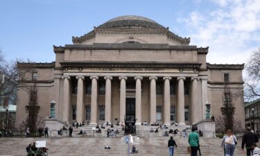 Students are seen on the campus of Columbia University in New York on April 14. The Trump administration alleged on May 22 that Columbia University violated federal civil rights law.
