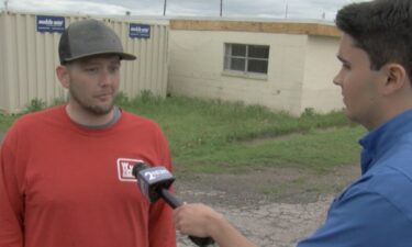 2 News Oklahoma's Brodie Myers listens to Barnsdall resident Robert Rayborn.
